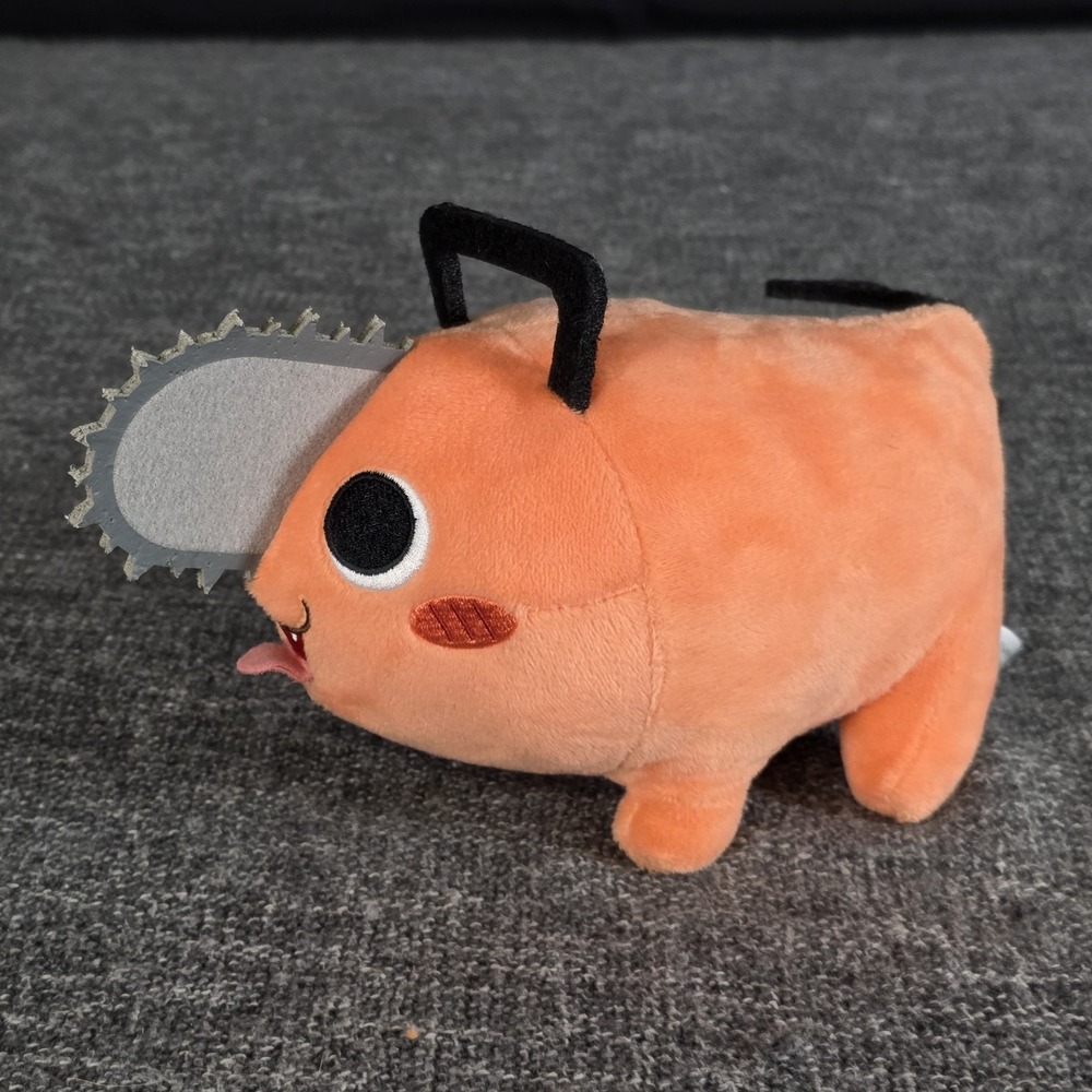 FuRyu Chainsaw Man Pochita Smile Tongue Out Plush Stuffed Animal Toy